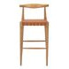 Bandani Tan Leather Upholstered Bar Stool