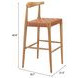 Bandani Tan Leather Upholstered Bar Stool