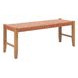 Bandani Tan Leather Upholstered 48" Accent Bench