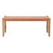 Bandani Tan Leather Upholstered 48" Accent Bench