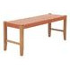 Bandani Tan Leather Upholstered 48" Accent Bench