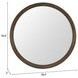 Inikas Espresso Round Wall Mirror