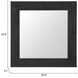 Kare Black Square Wall Mirror