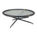 Aneis Black Round Glass Top Cocktail Table