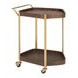 Stela Walnut and Gold Bar Cart