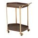 Stela Walnut and Gold Bar Cart