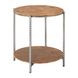 Adna Brown Round Side Table