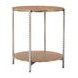 Adna Brown Round Side Table