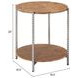 Adna Brown Round Side Table