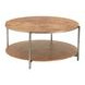 Adna Brown Round Cocktail Table