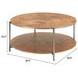 Adna Brown Round Cocktail Table
