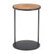 Nodo Brown and Black Round Side Table