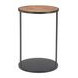 Nodo Brown and Black Round Side Table