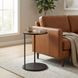 Nodo Brown and Black Round Side Table