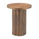 Afinato Brown Round Side Table