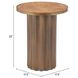 Afinato Brown Round Side Table
