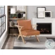 Elliott Natural And Brown Accent Chair