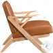 Elliott Natural And Brown Accent Chair