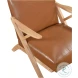 Elliott Natural And Brown Accent Chair