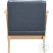 Elliott Natural And Blue Accent Chair