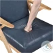 Elliott Natural And Blue Accent Chair