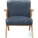 Elliott Natural And Blue Accent Chair