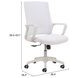 Jett White Low Back Office Chair