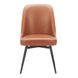 Keppel Brown Upholstered Swivel Dining Chair Set of 2