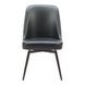Keppel Black Upholstered Swivel Dining Chair Set of 2