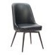 Keppel Black Upholstered Swivel Dining Chair Set of 2