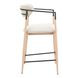 Equinox Oyster Gray Upholstered Counter Height Stool