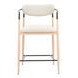 Equinox Oyster Gray Upholstered Counter Height Stool