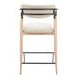 Equinox Oyster Gray Upholstered Counter Height Stool