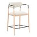 Equinox Oyster Gray Upholstered Counter Height Stool