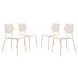 Zeal Light Gray and Taupe Upholstered Dining Chair Set of 4