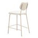 Zeal Light Gray and Taupe Upholstered Counter Height Stool Set of 4