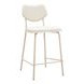 Zeal Light Gray and Taupe Upholstered Counter Height Stool Set of 4