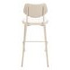 Zeal Light Gray and Taupe Upholstered Bar Stool Set of 4