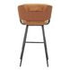 Juno Brown Upholstered Bar Stool Set of 2