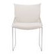 Pola White Upholstered Dining Chair Set of 2