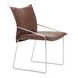 Pola Brown Upholstered Dining Chair Set of 2
