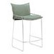Pola Green Upholstered Counter Height Stool