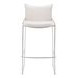 Pola White Upholstered Bar Stool