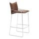 Pola Brown Upholstered Bar Stool