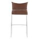Pola Brown Upholstered Bar Stool
