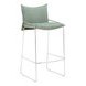 Pola Green Upholstered Bar Stool