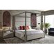 Danette Zenith Taupe Gray Upholstered Canopy Bedroom Set