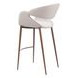 Limay Beige Upholstered Bar Stool