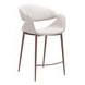 Limay Beige Upholstered Counter Height Stool