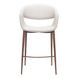 Limay Beige Upholstered Counter Height Stool